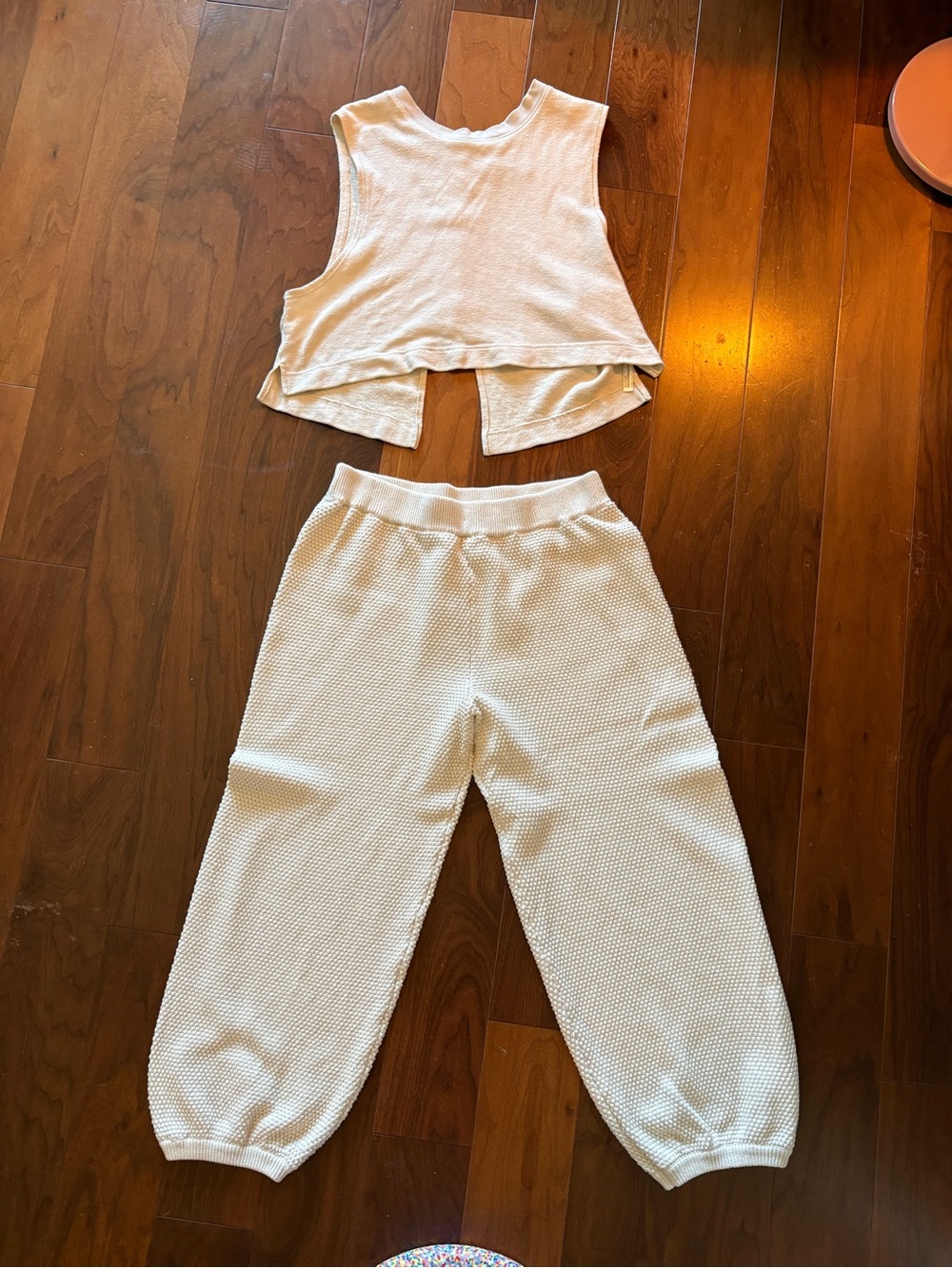 Free People Cream Hailee Cotton beach set Wide balloon and crop top - Picture 1 of 3